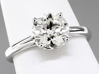 1.56 Carat GIA OLD EUROPEAN Brillilant Diamond Engagement Ring  