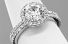 2.50 CT TW GIA Round Brilliant - Platinum Halo Engagement Ring