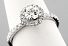1.04 Carat TW GIA Round IDEAL CUT Diamond - 14K WG HALO Engagement Ring 