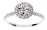 1.07 Carat TW IDEAL CUT Round Brilliant Diamond Engagement Ring 