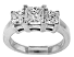2.01 CT TW Pincess Cut Diamond Engagement Ring
