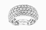2.40 Carat TW Five Row Pave Wedding Ring