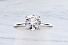 1.50 Carat GIA ROUND Brilliant Diamond - Platinum HIDDEN-HALO Engagement Ring