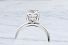 1.50 Carat GIA ROUND Brilliant Diamond - Platinum HIDDEN-HALO Engagement Ring