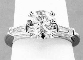 2.37 Carat GIA IDEAL CUT Round Brilliant Diamond Engagement Ring  