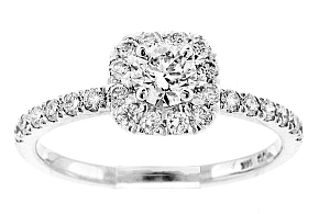 0.76 CTW GIA Round Brilliant Diamond Engagement Ring  