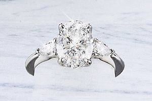2.01 Carat GIA GEM OVAL Diamond Ring - Platinum