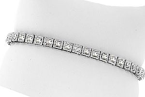 2.00 CT TW 14K WG BRACELET