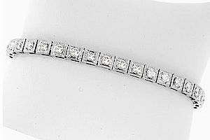 3.50 CT TW BRILLIANT DIAMOND BRACELET 