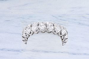 4.50 Carat OVAL Diamond Eternity Ring