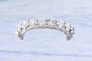 2.80 Carat ROUND Diamond Eternity Ring - Platinum 