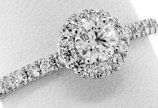 .75 CT TW Round Brilliant IDEAL CUT Engagement Ring - GIA Ex Ex Ex      