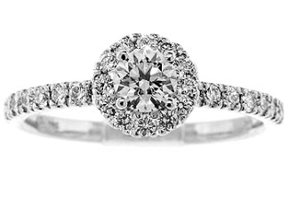.75 CT TW Round Brilliant IDEAL CUT Engagement Ring - GIA Ex Ex Ex      