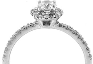 .75 CT TW Round Brilliant IDEAL CUT Engagement Ring - GIA Ex Ex Ex      