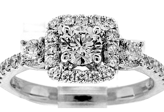 1.10 CT TW GIA ROUND BRILLIANT ENGAGEMENT RING 