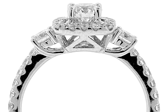1.10 CT TW GIA ROUND BRILLIANT ENGAGEMENT RING 