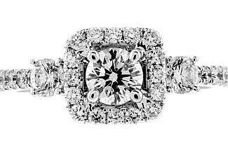 1.10 CT TW GIA ROUND BRILLIANT ENGAGEMENT RING 