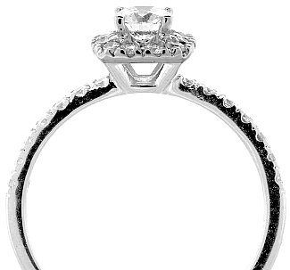 0.75 CT GIA ROUND BRILLIANT ENGAGEMENT RING 