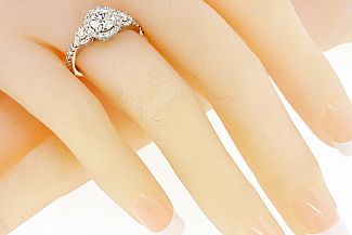 1.61 Carat GIA Round Brilliant - Platinum Engagement Ring