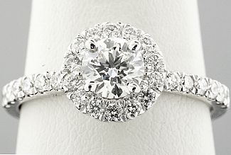 1.00 Carat TW Round Brilliant Diamond Engagement Ring