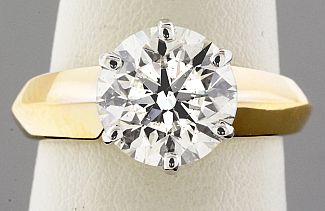 2.53 Carat GIA Round Brilliant Diamond Engagement Ring