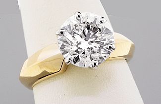 2.53 Carat GIA Round Brilliant Diamond Engagement Ring