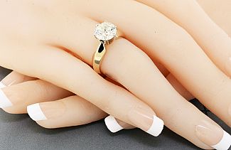 2.53 Carat GIA Round Brilliant Diamond Engagement Ring