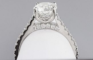 2.08 Carat GIA Round Brilliant Diamond Engagement Ring