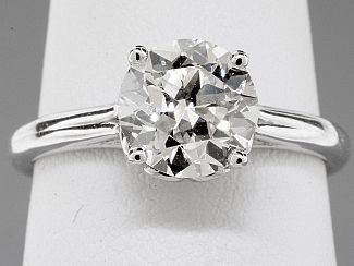 1.56 Carat GIA OLD EUROPEAN Brillilant Diamond Engagement Ring  