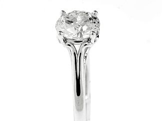 1.56 Carat GIA OLD EUROPEAN Brillilant Diamond Engagement Ring  
