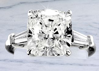 5.42 Carat GIA CUSHION CUT Diamond Engagement Ring