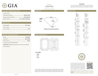 4.01 Carat GIA Three-Stone Emerald Cut Diamond - Platinum Engagement Ring  
