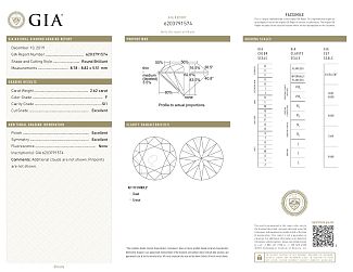 2.62 Carat GIA IDEAL Cut Round Brilliant Diamond