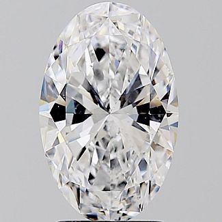 2.21 Carat OVAL Diamond Engagement Ring- PLATINUM