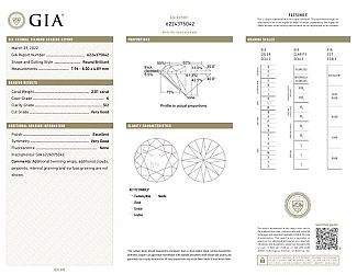 4.01 Carat GIA Certified IDEAL Cut Diamond Stud Earrings - Martini Style  