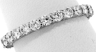 1.27 Carat TW Round Brilliant Eternity Ring
