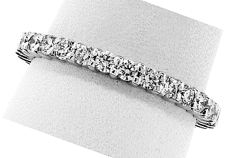 1.00 Carat TW Round Brilliant Diamond Eternity Ring 