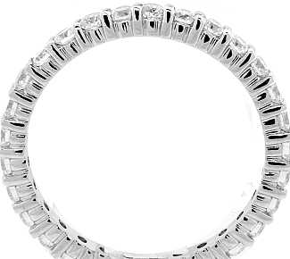 1.00 Carat TW Round Brilliant Diamond Eternity Ring 