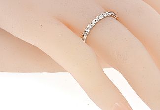 1.00 Carat TW Round Brilliant Diamond Eternity Ring 