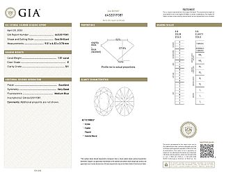 2.51 CTW Three-Stone GIA OVAL Engagement Ring - Platinum