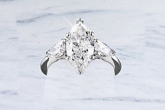2.20 GIA MARQUISE Diamond Ring - PEAR SHAPE Diamonds