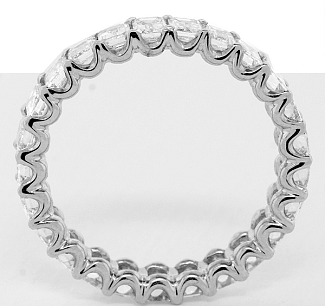 2.66 CT TW Emerald Cut Diamond Eternity Ring  