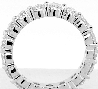 3.30 Carat TW Round Brilliant Diamond Eternity Ring