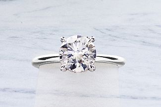 1.50 Carat GIA ROUND Brilliant Diamond - Platinum HIDDEN-HALO Engagement Ring 1.50 Carat GIA ROUND Brilliant Diamond - Platinum HIDDEN-HALO Engagement Ring