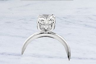 1.50 Carat GIA ROUND Brilliant Diamond - Platinum HIDDEN-HALO Engagement Ring 1.50 Carat GIA ROUND Brilliant Diamond - Platinum HIDDEN-HALO Engagement Ring