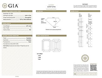 4.00 Carat GIA EMERALD Cut Diamond Engagement Ring - PLATINUM