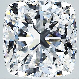 3.04 Carat GIA CUSHION Cut Diamond Engagement Ring - PLATINUM HIDDEN HALO Mounting 