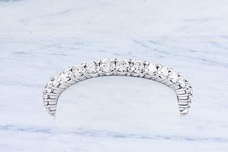 1.00 Carat TW DIAMOND Eternity Wedding Ring - 2MM Width
