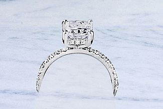 2.00 Carat GIA Elongated CUSHION Cut Diamond Engagement Ring - PLATINUM Hidden Halo Setting 2.00 Carat GIA Elongated CUSHION Cut Diamond Engagement Ring - PLATINUM Hidden Halo Setting