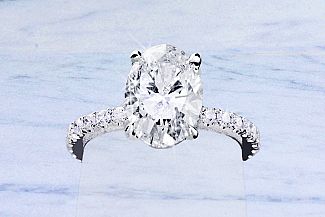 2.52 Carat TW GIA GEM OVAL Diamond Engagement Ring